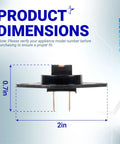 Upgraded Dryer Thermistor Replacement Part For Samsung And Kenmore Dryers Easy Install DIY Friendly Plug And Play Pack Of 1 Replaces PS4204984 AP4201716 N3S1 K41 2068429 PS2461163 EAP2461163, black 2in x 0.7in