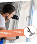 Manual Metal Bender Tool For Sheet Metal Folding And Flattening, Duckbill Pliers with chrome vanadium handle in use on window frame