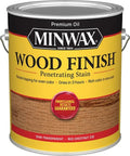 Red Chestnut Semi-Transparent Oil-Based Wood Stain One Gallon container for decks and fences with rich pigmentation and low-VOC.