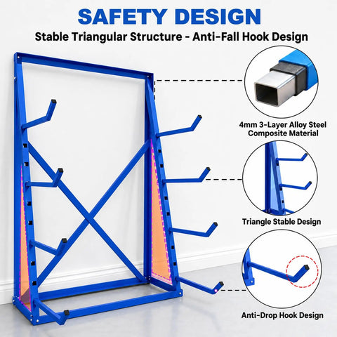 Built Like A Tank Four Tier Cantilever Rack For Heavy Lumber And Pipe Storage Made From Strong Alloy Steel Holding Up To Two Thousand Four Hundred Pounds For Garage Workshop Daily Grind