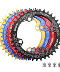 104Mm BCD Round Oval Bike Chainring 30T 32T 34T 36T 38T 40T 42T Narrow Wide Aluminum 7075 Lightweight CNC Machined set