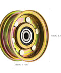 Single Groove Zinc Mower Drive Pulley for Lawn Tractors No Fuss Install With Abrasion Resistant Coating, dimensions shown