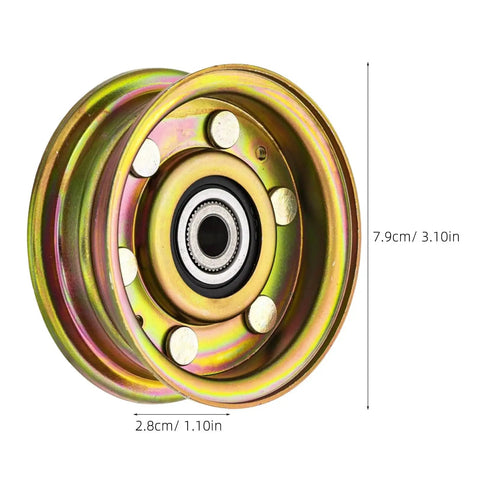 Single Groove Zinc Mower Drive Pulley for Lawn Tractors No Fuss Install With Abrasion Resistant Coating, dimensions shown