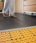 Electric Floor Heating Cable Kit With Temperature Sensors For Interior Tile Floors 120V 35.3 Ft Twisted Pair Cables under tiles