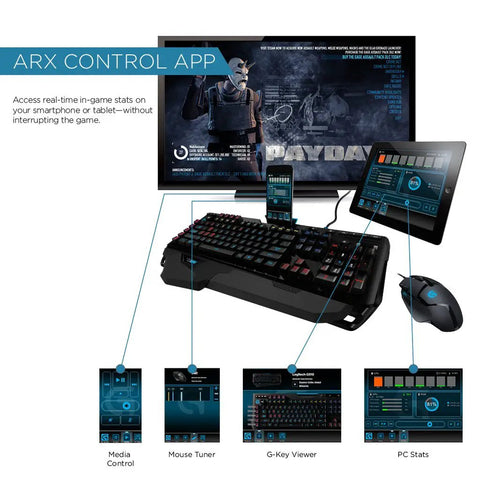 Top Tier RGB Mechanical Gaming Keyboard With Ultra Fast Romerg Switches and Totally Custom 16 Million Color Backlighting shown with control app.