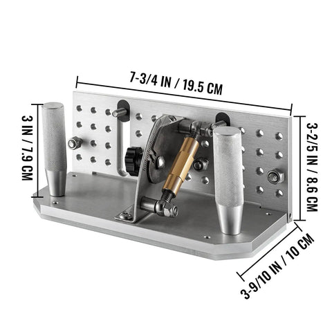 Belt Grinder Knife Jig 7.75 Inch Sharpening Locator with Adjustable 85 to 115 Degree Angle Dual Handles on belt sander