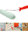 Easy Peasy Mini Paint Roller Brush With Comfy Handle For Smooth Ceiling And Cabinet Repainting Precision Edge Tool with foam sleeve.