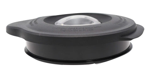Black round lid with center fill plug for Replacement 48 Ounce Glass Jar Set For Blenders 6 Piece Cup Assembly Fits Oster Blenders