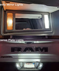 12 Piece 6000K White Dodge Ram Interior LED Lighting Kit Vanity and License Plate Lights Replacement