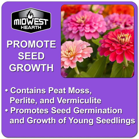 Seed Starter Potting Soil Mix For Germination And Seedling Growth Easy No Fuss Ready To Use With Great Aeration And Moisture Retention Made In USA 4 Dry Quarts