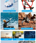 Collage of industrial applications including robot obstacle avoidance, fall prevention, drone altitude hold, landing, IoT, object detection.