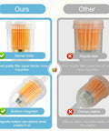Comparison of Universal Go To Gas Inline Fuel Filter With Magnet For One Quarter Inch And Five Sixteenth Inch Fuel Lines Replacement Filter