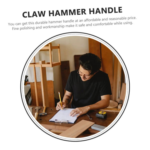 Man planning in workshop for Three Piece Wooden Hammer Grips Replacement Handles For Hammers Insulated Comfortable Grip Easy To Install Polished Finish Compatible With Various Models Durable And Lightweight