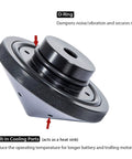 Prop Nut For Trolling Motors That Cuts Prop Noise And Vibration, Stabilizes With A Bigger Contact Point, Black Finish, with cooling ports