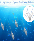 5 Pcs Sputnik Sinker Surf Fishing Weights Set Stainless Steel Long Tail Sinkers For Catfish And Surf Casting Ocean Breakwater River Beach Gear 5 Ounces Each