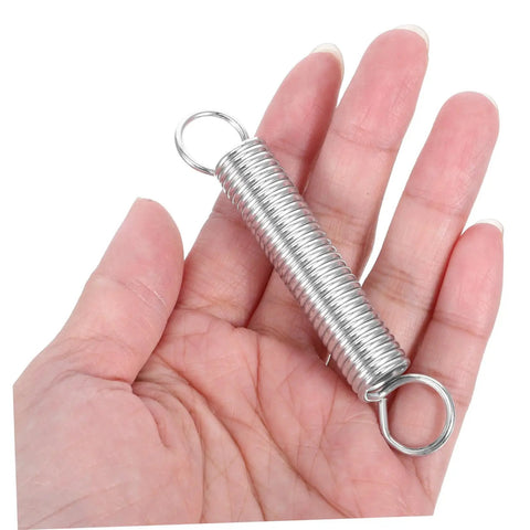 Heavy Duty Micro Tiller Extension Spring Kit With 2 Pcs Compressed Springs Robust Design Fits Multiple Brands Easy Upgrade For Farming And Gardening Tasks Made To Last, steel spring in hand