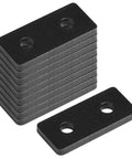 Flat Joining Plates For 2020 T Slot Aluminum Profile 20x20mm And 20x40mm 2 Hole Straight Plate Black Finish 10 Pack