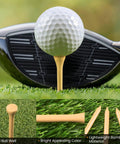 Natural Bamboo Golf Tees Wood Two And Three Quarters Inch And Three And One Quarter Inch Bulk Packs For All Day Practice Tough Tees