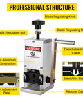 Portable Manual Wire Stripping Machine With Hand Crank For Scrap Copper Recycling 0.06 to 0.98 Inch Wires, labeled parts