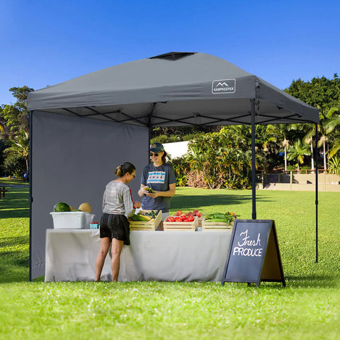10x10 Pop Up Canopy Tent With Side Walls Waterproof Portable Shade for Camping, Backyard, and Events, UV Protection