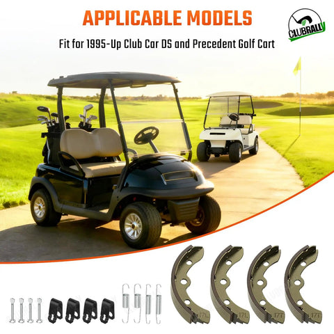 Brake Shoes Spring Kit For Club Car DS And Precedent Golf Carts 1995 And Up, 4 Piece Replacement Set with golf carts
