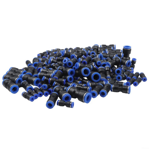 Versatile Quick Connect Air Hose Fitting Kit Push To Connect Pneumatic Coupler Tools For 4mm To 12mm And 1/8 To 1/2 Inch Diverse Tasks Nickel Plated Brass Build Resists Harsh Workshop Grime Effortless Operation With Circular Release Ring, assorted push-to-connect couplers
