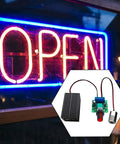 3 Pack Pwm Motor Speed Controller Dc 1 8v To 12v Mini Switch Rc Car Throttle Dial Heavy Duty Precision Governor Dope Performance For Rc Rigs And Toy Cars Straight Up Smooth Operation with illuminated 'OPEN' sign.