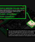 32 Bit Control Board For 3D Printer With ESP32 Dual Core 240MHz MCU showing components and specifications