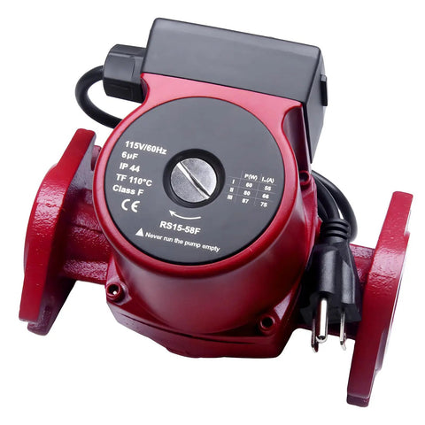 Top Shelf Straight Shooter Heavy Duty Water Circulator Pump Compatible With Grundfos Ups15 58Fc, 115 Volt, 3 Speed, 1.25 HP, nonsubmersible view.