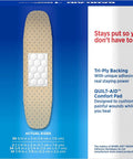 Straight Up Game Changing Assorted Adhesive Bandages For Gentle Wound Care With Breathable Nonstick Pads, tri-ply backing design.