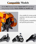 Nine Carbide High Speed Cutting Teeth Set For Stump Grinders With Hardware Three Left Three Right Three Straight Cast Holder