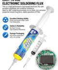 Rosin Paste Soldering Flux No Clean Rosin Solder Flux Paste That Delivers Solid Adhesion For IC And SMD Rework 30mL Syringe