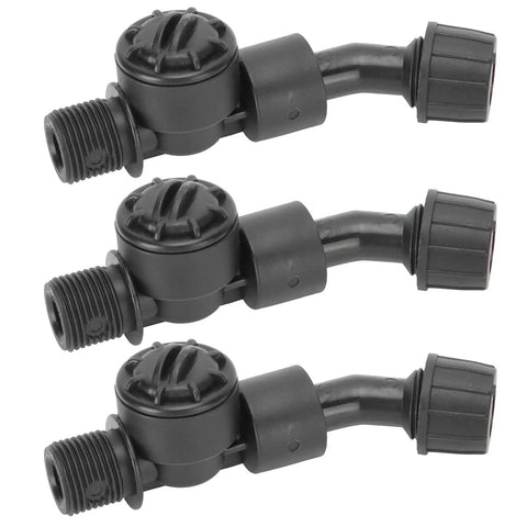 Durable Agricultural Electric Spray Nozzle For Fruit Trees And Crops Easy Install Garden Tool With G3/8 DN10 Thread Delivers Water Saving Atomization For Yard Farm And Greenhouse, black plastic