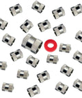 Heavy Duty Brass Tire Valve Caps 25 Pack With O Ring Seal Dust Proof And Leak Proof Air Protection Chrome Silver Round Caps