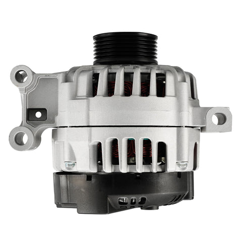 Front view of Beefed-Up 12V 125Amp Alternator Upgrade For Chevy Colorado Canyon H3 And H3T 07-12 with 6-Groove CW Pulley
