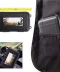 All In One 13 In 1 Survival Kit in compact black case with measuring tape, placed in car and bag for real outdoor adventures