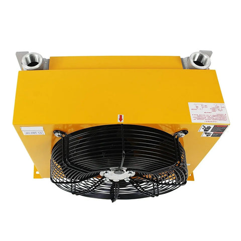 Top view of Beast Cooling Plate Heat Exchanger And Air Cooler For CNC Machine Tool Oil System 11.5KW Cooling Power 250 L Per Min