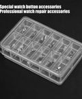 Pro Grade Watch Repair Push Button Tool Kit With 24 Pieces In 12 Types for Watchmakers and Repair Technicians in case