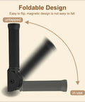 Rock Solid Flip Up Grab Bar For Seniors Eight Point Three Inch wall mount safety handle demonstrating foldable design.