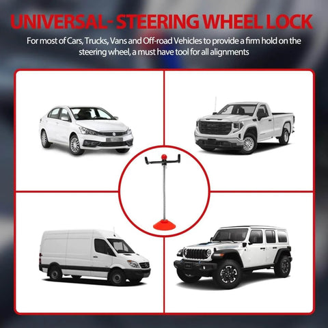 Adjustable Steering Wheel Holder For Cars Trucks And Vans Universal Car Alignment Tool With Steering Wheel Lock And Centering Aid