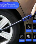 Digital Torque Wrench Half Inch Drive 3.8 to 250.8 Ft-Lb 5 to 340 Nm Garage-Ready Electronic Torque Tool shown in use on car wheel