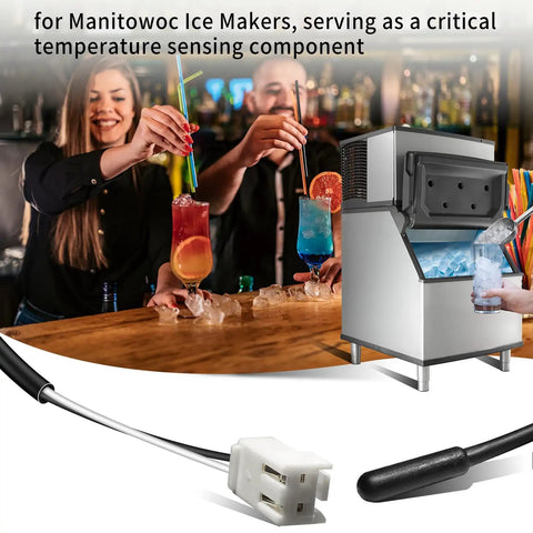 Thermistor Assembly Ntc 13459 000015573 For Ice Makers Replacement Part Fix T3 T4 Errors Temperature Sensor black probe and connector