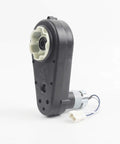 6V Gearbox Motor Replacement For Rollplay And Kid Trax Ride On Toys, black gearbox with white gear and wiring connector