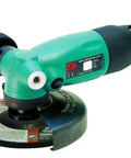 Heavy Duty 5 Inch Right Angle Grinder Featuring 12000 Rpm Motor And Rotational Exhaust System with handle for precision cuts.
