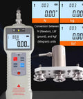 Portable Digital Force Gauge With Split Pulley Sensor For Rope Tension Testing, Wire And Belt Tension Meter, Auto Backlit LCD, Rechargeable, Three Unit Modes N Lb Kg, Resolution 0.001 Kg And 0.01 N, Range 50N To 2000N with split pulley sensor and unit display
