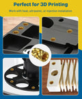 152 Piece M3 Heat Set Threaded Inserts For Plastic with Soldering Tip and Adapter Brass Knurled Nut Kit in 3 sizes installed
