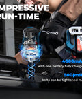 Hardcore Garage Ready 20v Brushless Impact Wrench Delivers 503 Ft Lbs showing detailed motor and battery specifications.