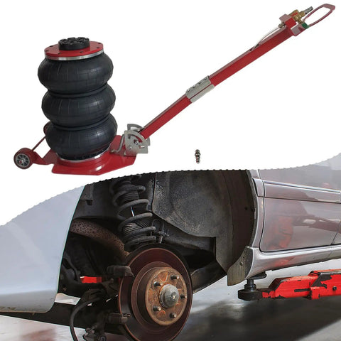 Heavy Duty Airbag Jack For Daily Drivers And Pickups Features Rapid Pump Design With Tough 3 Ton Capacity for tire changes and garage jobs.