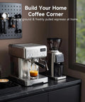 Next Level Home Barista Espresso Machine Rolling Out Barista Grade Shots With A Rock Solid 58 Mm Commercial Group Head And Fully Custom Temp Timers For Pulling Smooth Extracts All Day Long, compact design with glass espresso shot.