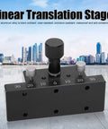 High Precision Linear Translation Stage 30x50mm Aluminum Sliding Table With Manual Rack And Pinion Rail for fine positioning